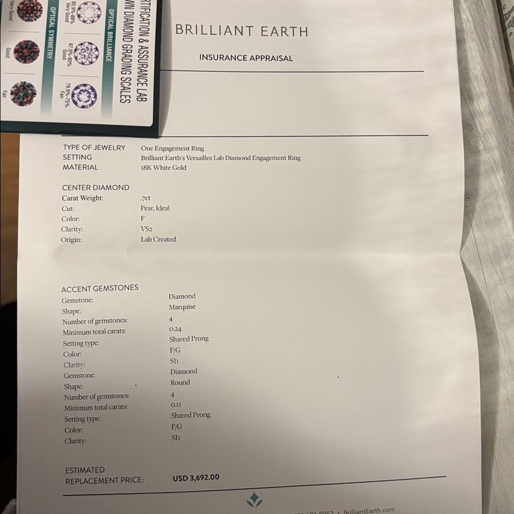 💍Brilliant Earth Engagement Ring 💍 - Picture 7 of 7